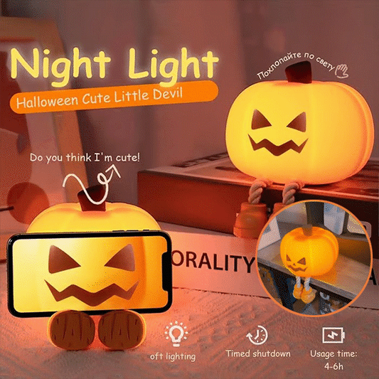 🎃Kürbis Nachtlicht: Warmes Licht, Perfekte Halloween-Deko