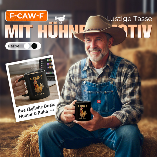 🔥Letzter Tag des Ausverkaufs 50 % Rabatt!!🏆⚡Zeitlich begrenztes Angebot⚡Über 50.000 verkauft! Nur noch begrenzt verfügbar – 💥 F-Caw-F Lustige Tasse in Hühnerform