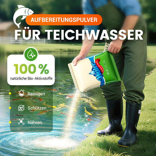 500g Premium Teichpflege-Pulver | Wasserklärer & Algenkontrolle 🐟🌊🔬