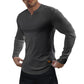 ✨Ripp-Langarmshirt mit V-Ausschnitt: Perfekt für Fitness & Alltag – Bequem & Stylish