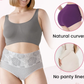 Hygroskopische, antibakterielle Baumwoll-Bikinihose mit hohem Taille, die den Bauch schlank wirkt