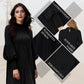 ✨Damen-Übergrößenkleid (2025 Neu): Laternenärmeln + Stehkragen, Farbenfroh für Alltagsglamour 🌈