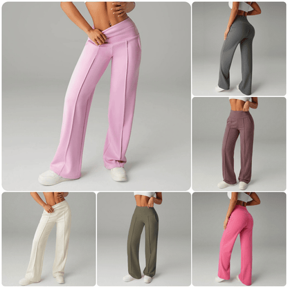 ⌛ Nur noch 3 Tage – 49% auf alles! ⏰ 50.000+ VERKAUFT!💕 Damen-Unifarbene Weite Straight-Leg-Hose
