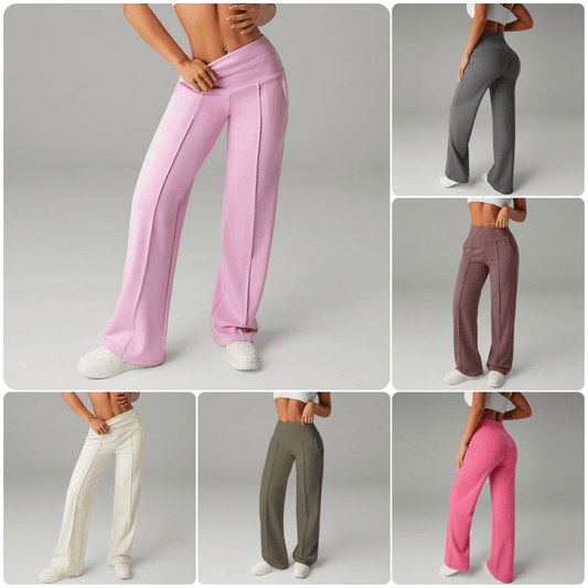 ⌛ Nur noch 3 Tage – 49% auf alles! ⏰ 50.000+ VERKAUFT!💕 Damen-Unifarbene Weite Straight-Leg-Hose