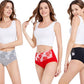 Hygroskopische, antibakterielle Baumwoll-Bikinihose mit hohem Taille, die den Bauch schlank wirkt