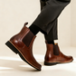 Herren-Jeansstiefel, Chelsea-Stiefel mit quadratischer Spitze