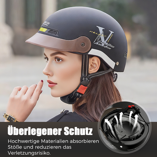 🛡️Motorradhelm: Atmungsaktiv, Leicht & Stoßfest – Maximaler Schutz