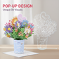 🏆35.000+ VERKAUFT! 🌼💌 Für immer blühende 3D-Blumen-Pop-up-Karte – Personalisierte Liebesbotschaft & Ewige Blüte 🎁