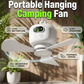 🌀 50% RABATT! 💡 Wiederaufladbarer Hängeventilator mit Licht – Kabellos & praktisch – Perfekt für Zuhause, Camping oder Reisen – flexibel einsetzbar, mit Haken und integrierter LED 🔋🏕️✨