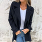 🥰Saisonale Förderung super niedrigen Preis🥰Elegante weiche solide Farbe Revers Knöpfe Jacke