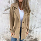 🥰Saisonale Förderung super niedrigen Preis🥰Elegante weiche solide Farbe Revers Knöpfe Jacke