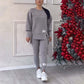 ✨Frauen Sweatshirt-Leggings-Set: Lässig & Bequem, Perfekt für Alltagsrelaxen
