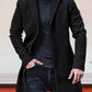 Herren einreihige einfarbige Jacke mit Schnalle