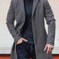 Herren einreihige einfarbige Jacke mit Schnalle
