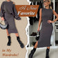 🍂Damen-Set mit Sweatshirt mit schrägen Schultern und ärmellosem Kleid🌸