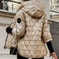 ❄️2025 Winter Neu Verkauf ❄️Damen Baumwolle mit Kapuze Patchwork Jacke
