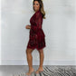Women's Fashionable Sequin V-neck Mini Dress