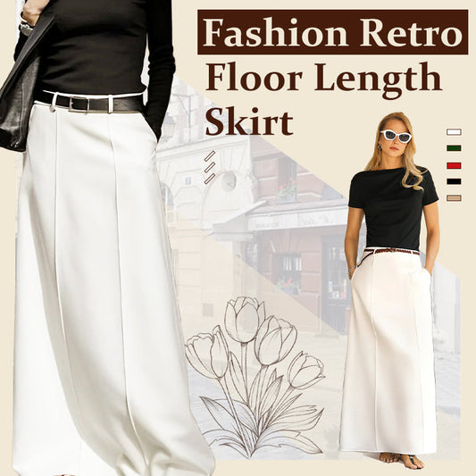 Fließender Chiffon Damen Retro Maxirock - Romantischer und eleganter Stil