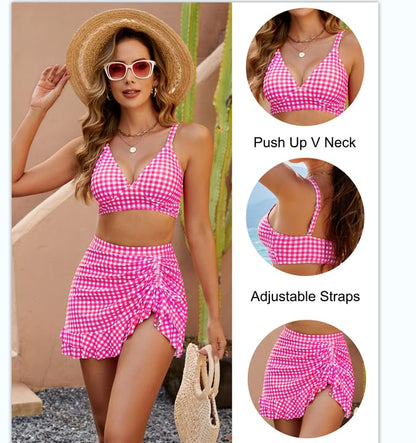 🌸Frühjahr-Sommer-Promotion-Periode! -Dick gestreifter Bikini mit hoher Taille 🌸（52% Rabatt）
