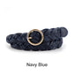 Women's Fashion Braided Leather Belt 23mm