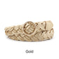 Women's Fashion Braided Leather Belt 23mm
