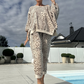 💃2-teiliges Oberteil- und Hosenset mit Leopardenmuster für Damen ☕ – Lockere Passform, perfekt für Brunch oder Besorgungen am Wochenende ✨