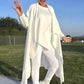 Damen Cardigan mit langen Ärmeln, offenem Vorderteil und asymmetrischem Fall