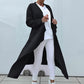 Damen Cardigan mit langen Ärmeln, offenem Vorderteil und asymmetrischem Fall