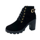 Damenstiefel mit klobigem Absatz