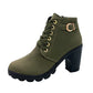 Damenstiefel mit klobigem Absatz