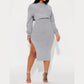 Elegantes Slim-Fit-Set – Cropped-Oberteil & Figurbetontes Kleid