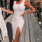 Elegantes Slim-Fit-Set – Cropped-Oberteil & Figurbetontes Kleid