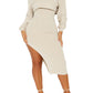 Elegantes Slim-Fit-Set – Cropped-Oberteil & Figurbetontes Kleid