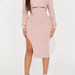 Elegantes Slim-Fit-Set – Cropped-Oberteil & Figurbetontes Kleid