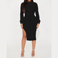 Elegantes Slim-Fit-Set – Cropped-Oberteil & Figurbetontes Kleid