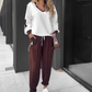 Set aus Kapuzenpullover und Jogginghose im Colorblock-Design