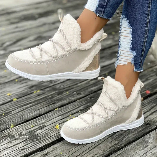 Bequeme, lässige Damen-Schneestiefel in halber Wadenlänge
