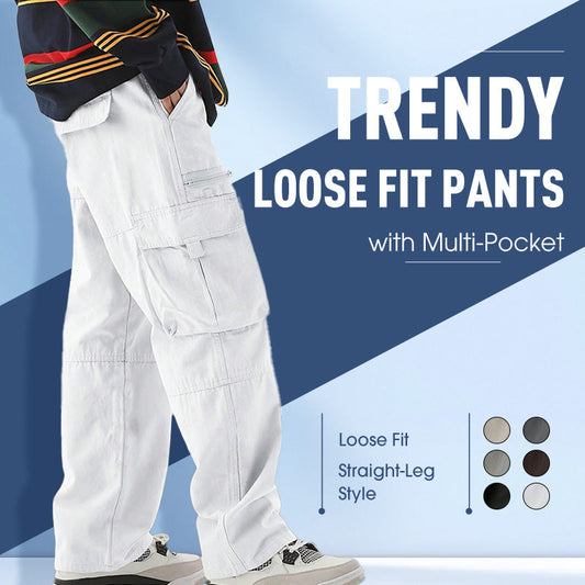 Trendige Herren-Hose im Loose-Fit mit Multi-Taschen
