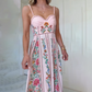 Elegantes, modisch bedrucktes Damenkleid