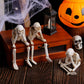 🕷️No Evil Skelett Figur: Perfekt für Gothic & Halloween Deko – Gruselig Stylish
