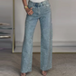 ✨2025 Bestseller - 50% Rabatt✨👗 Gerade Jeans mit Zubehör