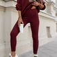 Damen Freizeit-Zweiteiler: Sweatshirt mit Buchstaben-Print & Hose