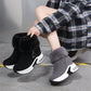 Damenstiefeletten mit dicker Sohle und Futter