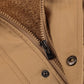 Herren-Winterjacke aus Baumwolle mit Kordelzug im Military-Stil – Komfort und Stil vereint