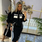 🔥Letzter Tag 50% Rabatt🎁DAMEN-SET MIT STEHKRAGENJACKE & KLEID