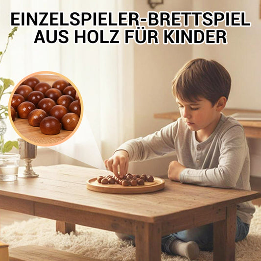 Einzelspieler-Brettspiel aus Holz für Kinder
