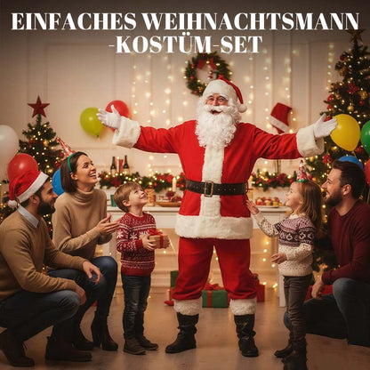 Einfaches Weihnachtsmann-Kostüm-Set