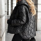 Damen Pufferjacke mit Diamant-Steppmuster
