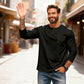 🔥Mega-Black-Friday-Sale🔥Slim-Fit Henley Langarmshirt für Herren