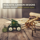 🎆M1897 75mm Feuerwerkskanone – Realistisches Replik-Modell